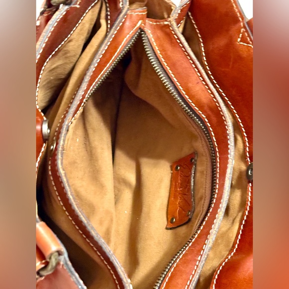 Patricia Nash Leather Purse | Color: cognac | Size: Medium - Picture 6 of 9